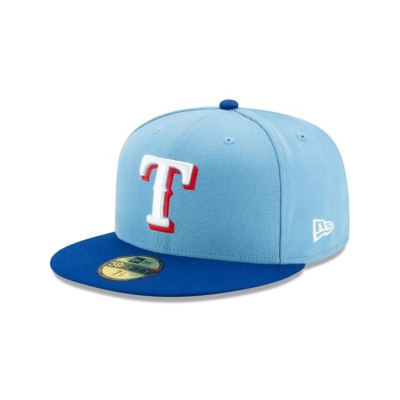 Blue Texas Rangers Hat - New Era MLB Authentic Collection Alt 2 59FIFTY Fitted Caps USA0623941